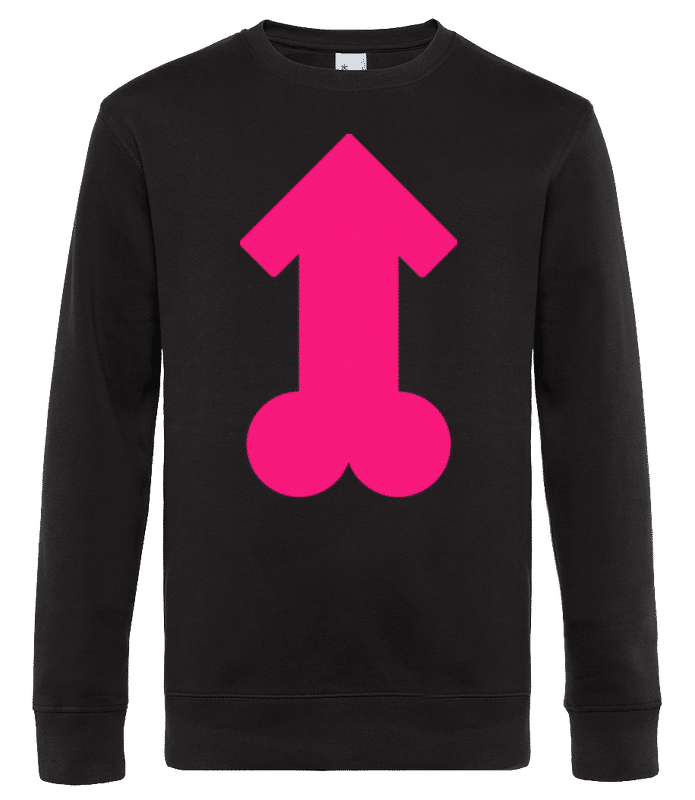Vista previa: Pink Penis - Sudadera estándar para hombre - Negro - delante