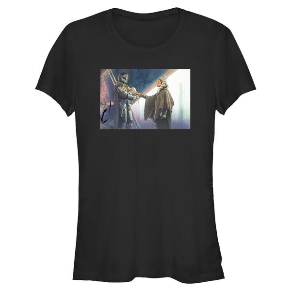 Aperçu: Star Wars - The Mandalorian - Ahsoka Goodbyes - Femme T-shirt - Noir - Devant