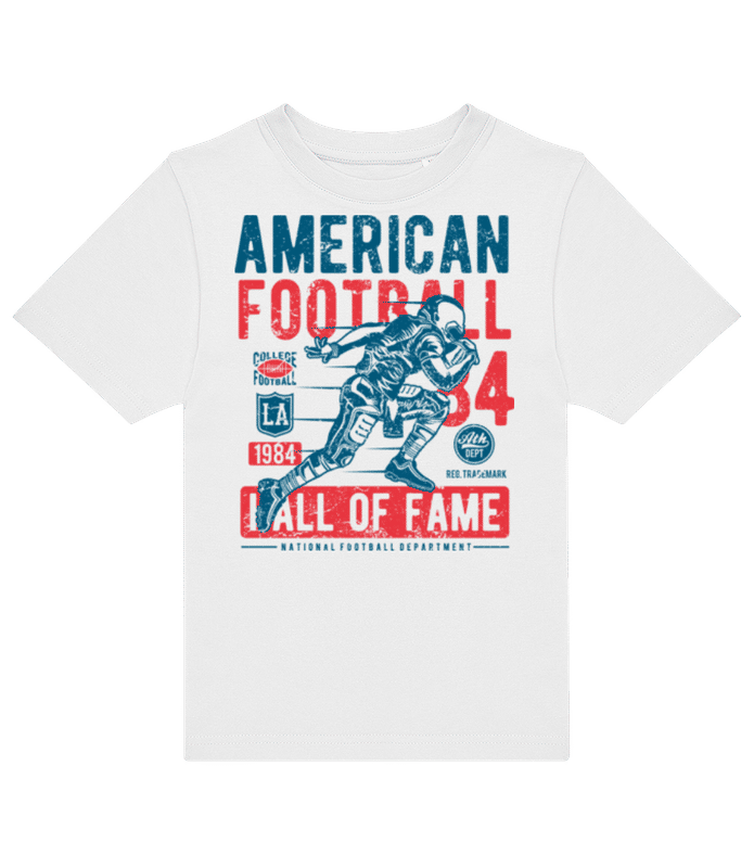 Preview: American Football Vintage - Kids B&C T-Shirt - White - Front