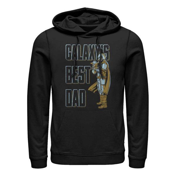 Aperçu: Star Wars - The Mandalorian - Mando & Child Daddy MandoO - Father's Day - Unisex Sweat à capuche - Noir - Devant