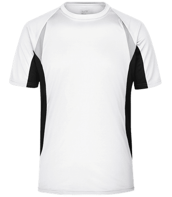 Männer Trikot - Weiß / Schwarz - Vorne