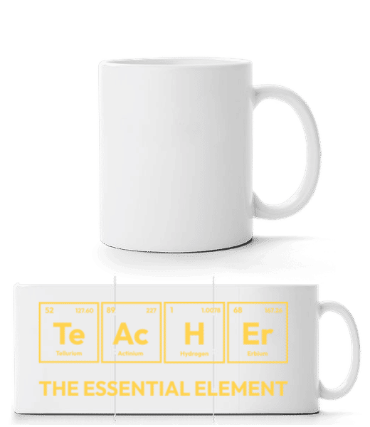 Aperçu: Teacher Element - Mug panorama - Blanc - Devant