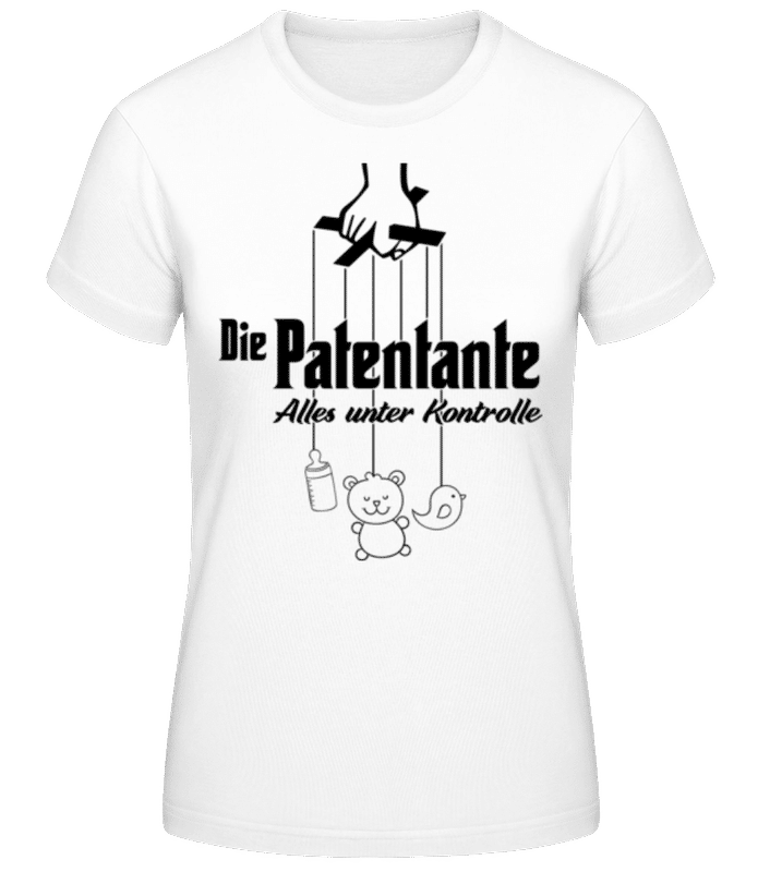 Vorschau: Die Patentante - Frauen Basic T-Shirt - Weiß - Vorne