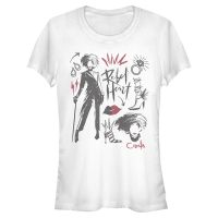 Disney Classics - Cruella - Cruella DeVille Fashion Sketches - Mujeres Camiseta - Blanco - delante