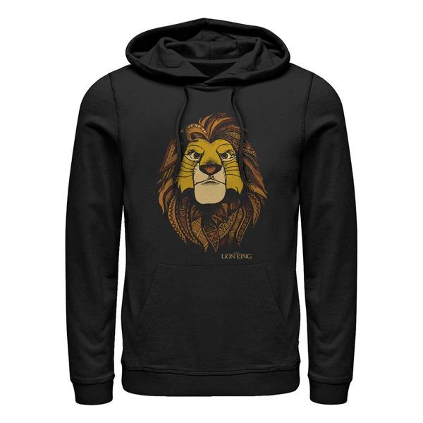 Aperçu: Disney - Le Roi lion - Simba Africa - Unisex Sweat à capuche - Noir - Devant