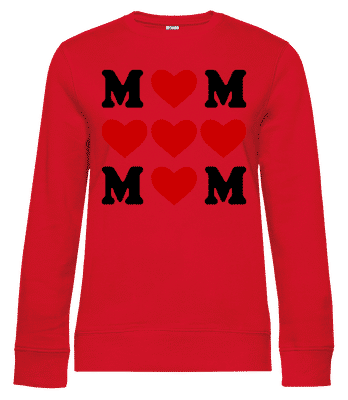 Amour Maman Cœur - Sweat-shirt standard pour femme - Rouge - Devant