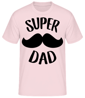 Super Dad - Camiseta básica para hombre - Rosa - delante