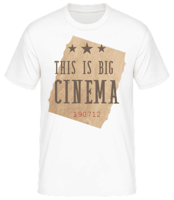 This Is Big Cinema - Männer Basic T-Shirt - Weiß - Vorne