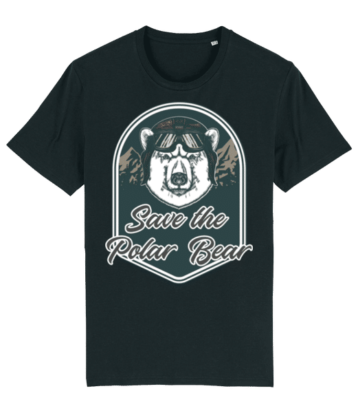 Vorschau: Save The Polar Bear - Männer Bio T-Shirt Stanley Stella 2.0 - Schwarz - Vorne