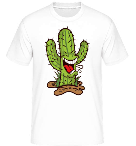Aperçu: Cactus Mouth -  T-Shirt Shirtinator homme - Blanc - Devant