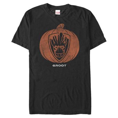 Marvel - Guardians of the Galaxy - Groot Pumpkin - Halloween - Men's T-Shirt - Black - Front