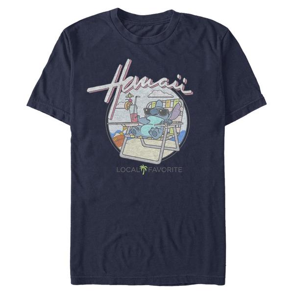 Aperçu: Disney - Lilo & Stitch - Stitch Local Favorite - Homme T-shirt - Bleu marine - Devant