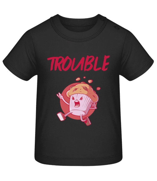 Aperçu: Trouble - T-shirt Bébé - Noir - Devant