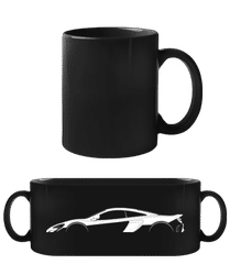 'McLaren 765LT' Silhouette · Schwarze Tasse