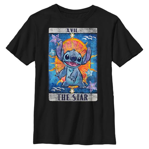 Aperçu: Disney - Lilo & Stitch - Stitch Tarot - Enfant T-shirt - Noir - Devant
