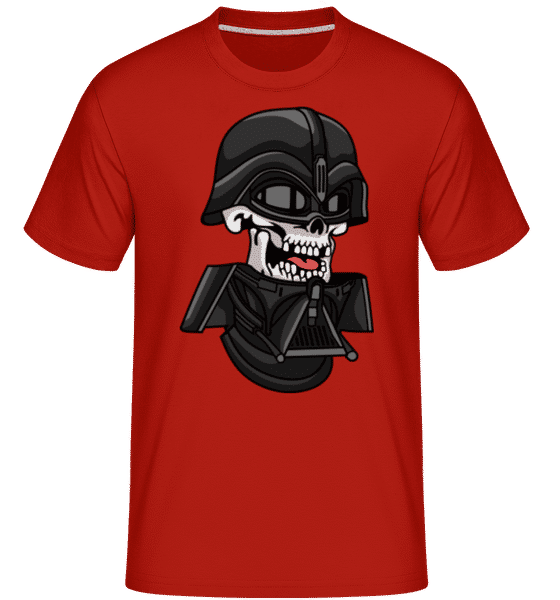 Preview: Darth Vader Skull -  Shirtinator Men's T-Shirt - Red - Front