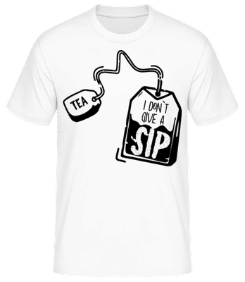 I Don`t Give A Sip - T-shirt standard Homme - Blanc - Devant
