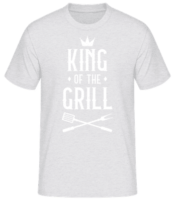 King Of The Grill - T-shirt standard Homme - Gris chiné - Devant
