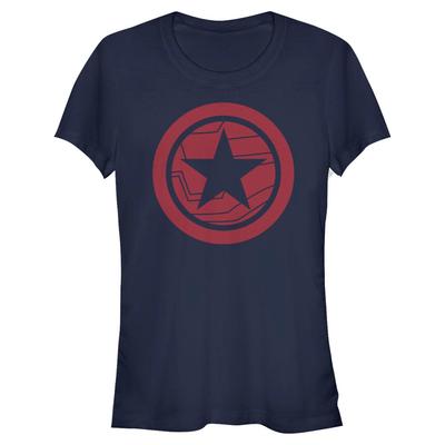 Marvel - Falcon et le soldat de l'hiver - Bucky Red Shield - Femme T-shirt - Bleu marine - Devant