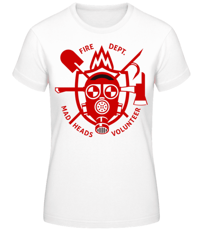 Aperçu: Fire Dept Mad Heads - T-shirt femme B&C - Blanc - Devant
