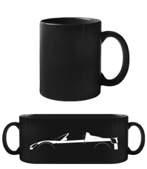 'Opel Speedster' Silhouette · Schwarze Tasse