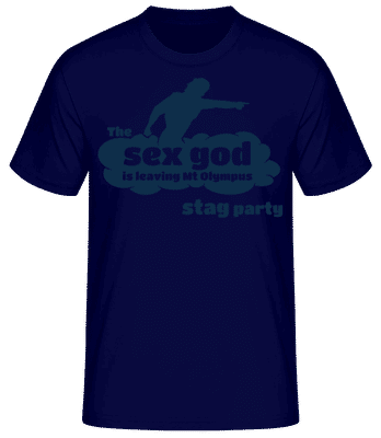 Stag Party Sex Boh - Pánske basic tričko - Namornícka modrá - Predné