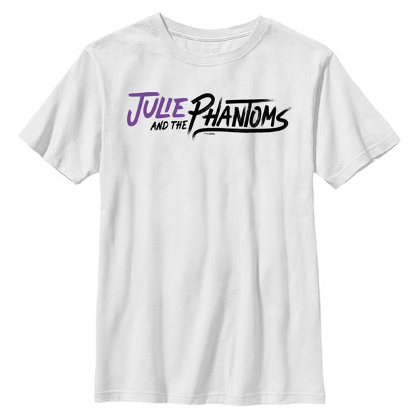 Aperçu: Netflix - Julie And The Phantoms - Logo Horizontal - Enfant T-shirt - Blanc - Devant