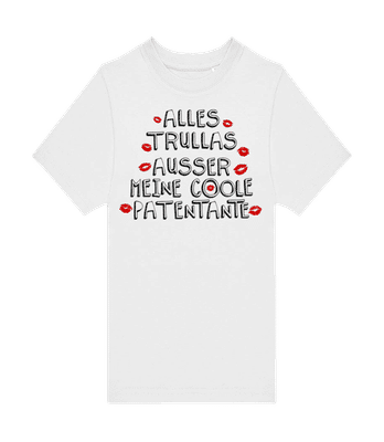 Alles Trullas Außer Patentante - Kinder T-Shirt B&C - Weiß - Vorne