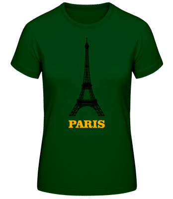 Paris Skyline 2 - Women's B&C T-Shirt - Bottle green - Front