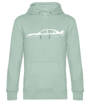 'Subaru Impreza WRX STI GV' Silhouette - Männer Standard Hoodie - Mintgrün - Vorne
