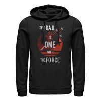Star Wars - Rebel Dad Force One - Deň otcov - Unisex Mikiny s kapucňou - Čierna - Predné