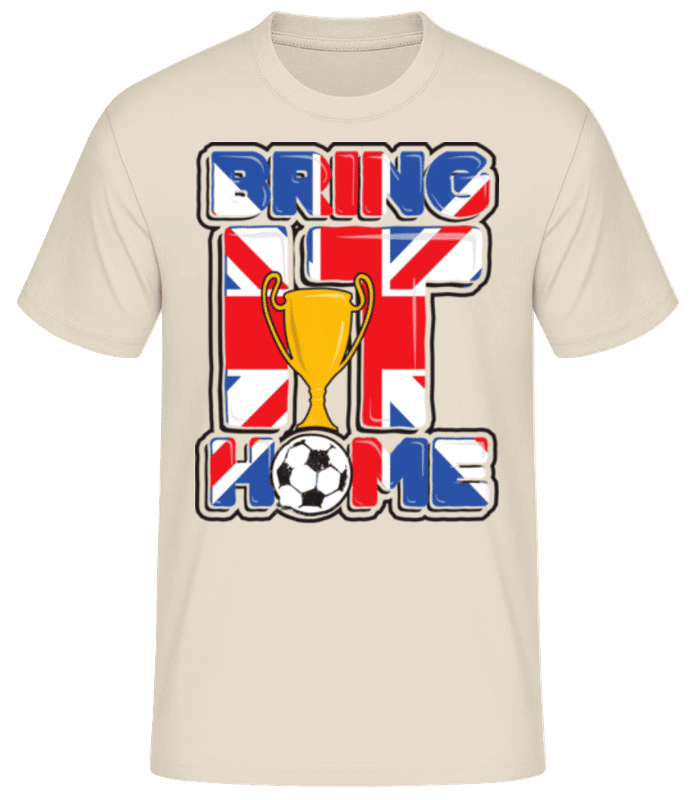Preview: Football Britain Bring It Home - Men's Basic T-Shirt - Cream - Front