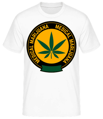 Medical Marijuana - Men's Basic T-Shirt - White - Front