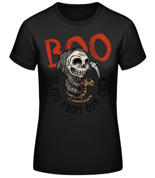 Aperçu: Boo - T-shirt standard Femme - Noir - Devant