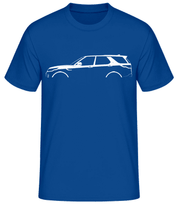 'Land Rover Discovery (2017)' Silhouette - T-shirt standard Homme - Bleu royal - Devant