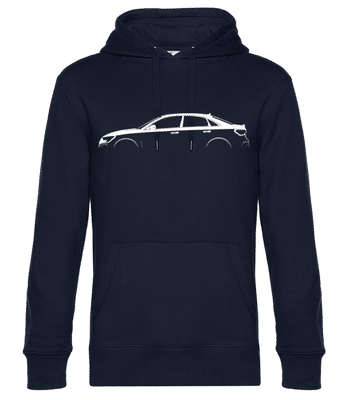 'Audi RS 3 Sedan (8Y)' Silhouette - Pánska štandardná mikina s kapucňou - Namornícka modrá - Predné