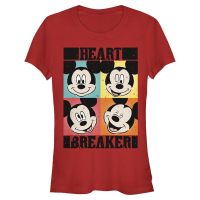 Disney Classics - Mickey Mouse - Mickey Mouse Mickey Heart - Dámské Tričko - Červená - Napřed