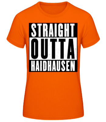 Straight Outta Haidhausen 1 - Frauen T-Shirt B&C - Orange - Vorne
