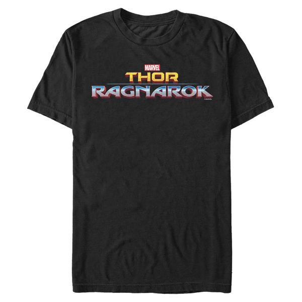 Aperçu: Marvel - Thor Ragnarok - Text Ragnarok Logo - Homme T-shirt - Noir - Devant
