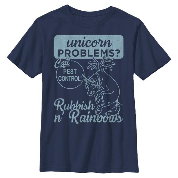 Aperçu: Pixar - En avant - Logo Call Rubbish n Rainbows - Enfant T-shirt - Bleu marine - Devant