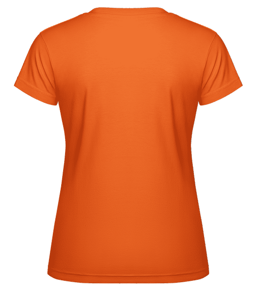 Aperçu: Dont Panic Pray -  T-shirt Shirtinator femme - Orange - Derrière
