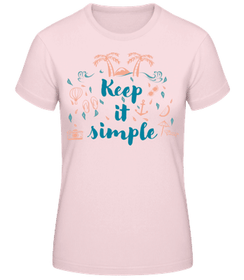 Keep It Simple - T-shirt standard Femme - Rose - Devant