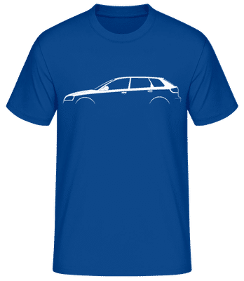 'Audi A3 Sportback (8P)' Silhouette - Männer Basic T-Shirt - Royalblau - Vorne