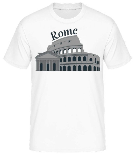 Aperçu: Rome Italy - T-shirt standard Homme - Blanc - Devant