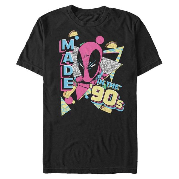Preview: Marvel - Deadpool - Deadpool Nineties Created - Men's T-Shirt - Black - Front