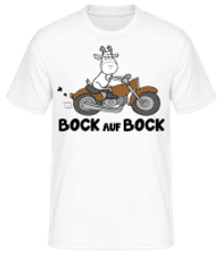 Bock Auf Bock - Männer Basic T-Shirt - Weiß - Vorne