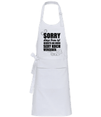 Super Sexy Koch - Profi Kochschürze - Weiß - Vorne