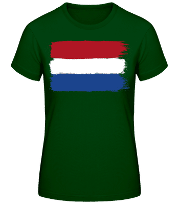 Drapeau Pays-Bas - T-shirt standard Femme - Vert bouteille - Devant