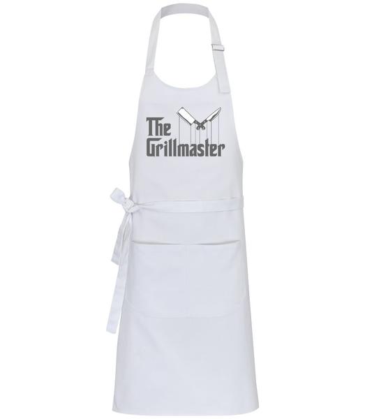 Aperçu: The Grillmaster - Tablier professionnel - Blanc - Devant