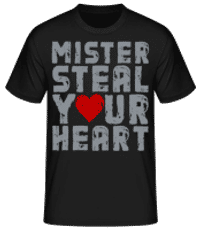 Mister Steal Your Heart - T-shirt standard Homme - Noir - Devant